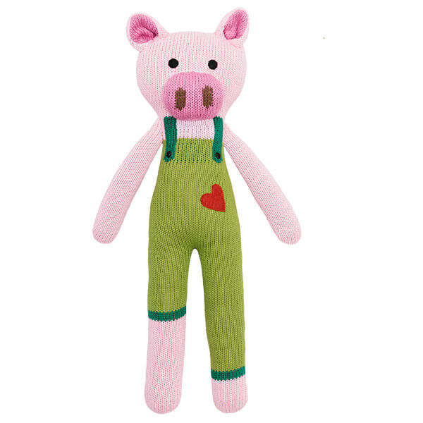 Kuscheltier Schwein gestrickt