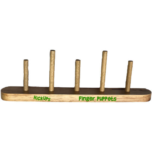 Holzständer für Fingerpuppen