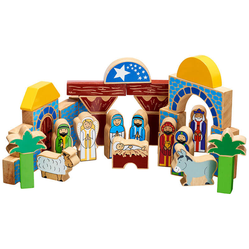 Holzbauklötze Set Krippenspiel