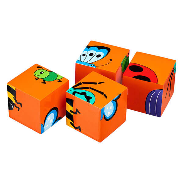 Holz-Klotz-Puzzle-Spiele Insekten
