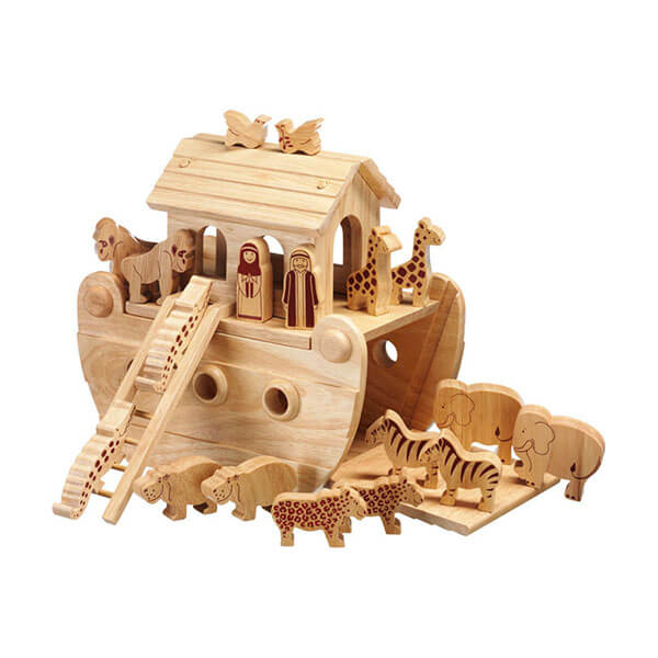 Arche Noah aus Holz natur