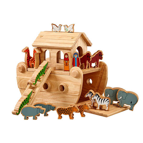 Arche Noah aus Holz farbig bedruckt