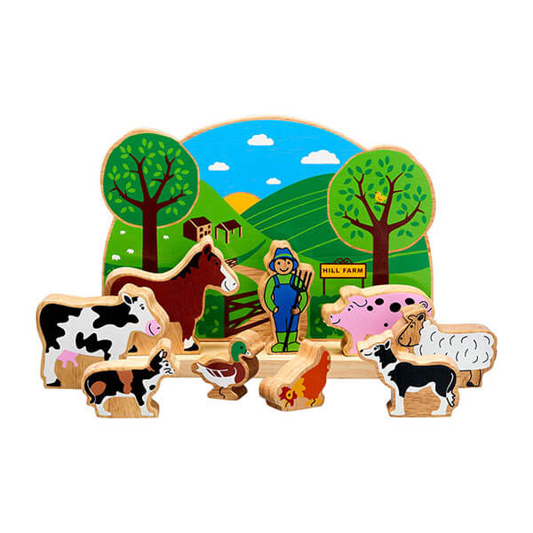 Spielset Bauernhof, farbig bedruckt