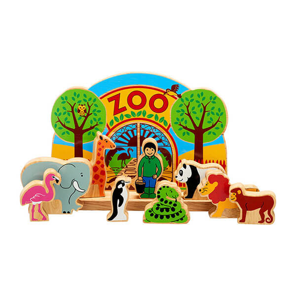 Spielset Zoo, farbig bedruckt