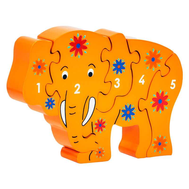 Lanka Kade Elefant Holzpuzzle orange