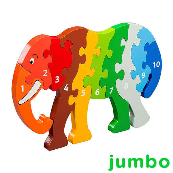 Holzpuzzle XXL Elefant 1-10
