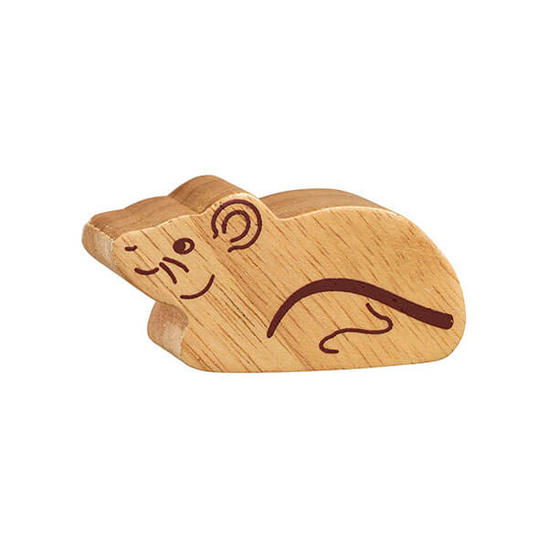 Holztier Maus natur