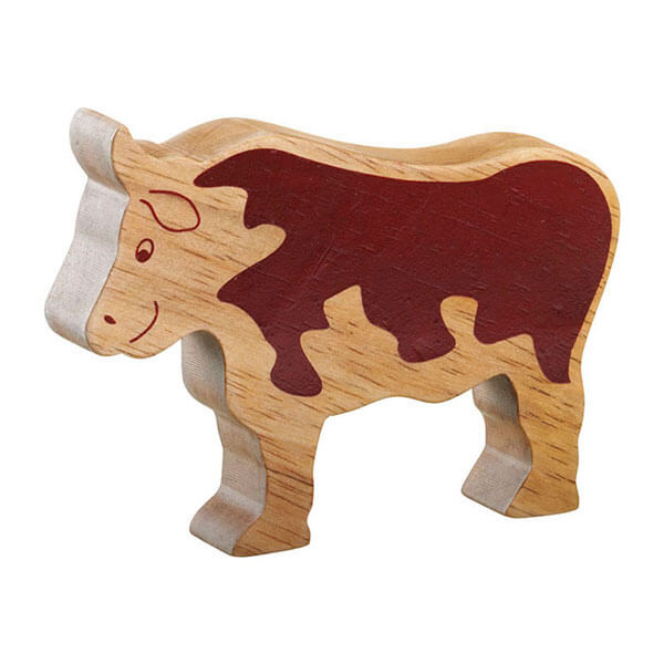 Holztier Stier natur