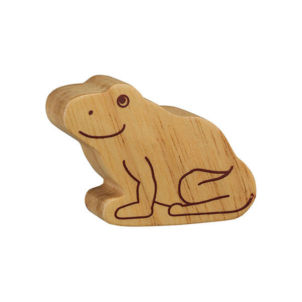 Holztier Frosch natur