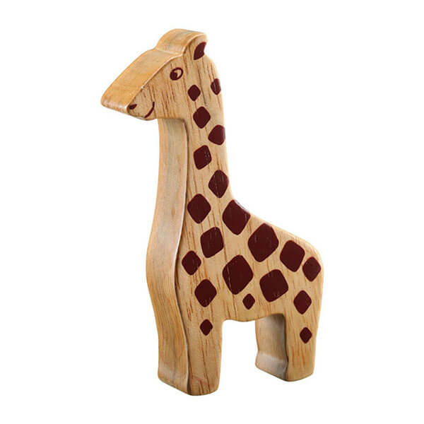 Holztier Giraffe natur