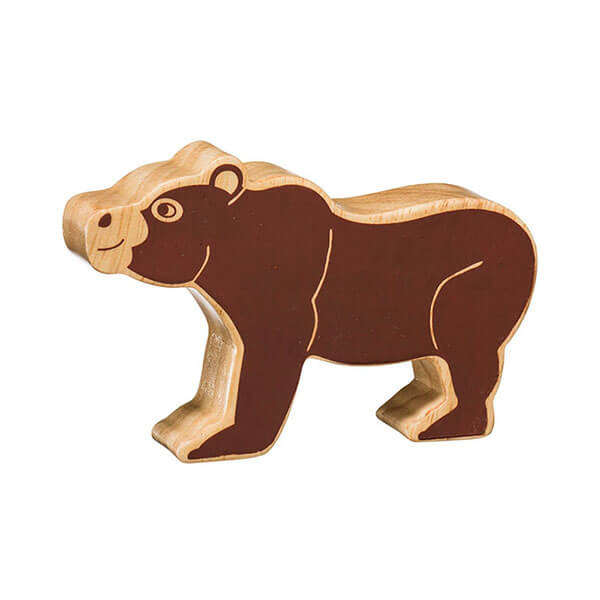 Holztier Bär natur