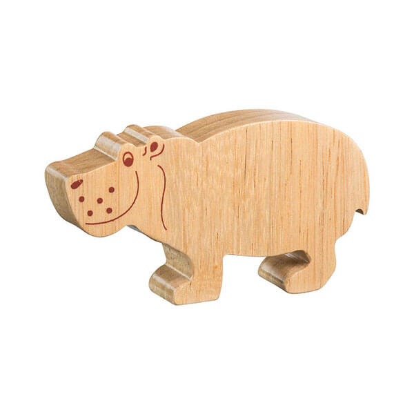 Holztier Nilpferd natur