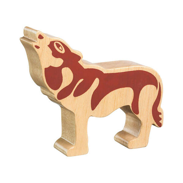 Holztier Wolf natur