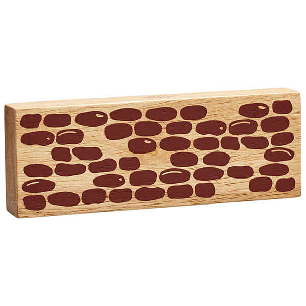Holzelement Mauer natur