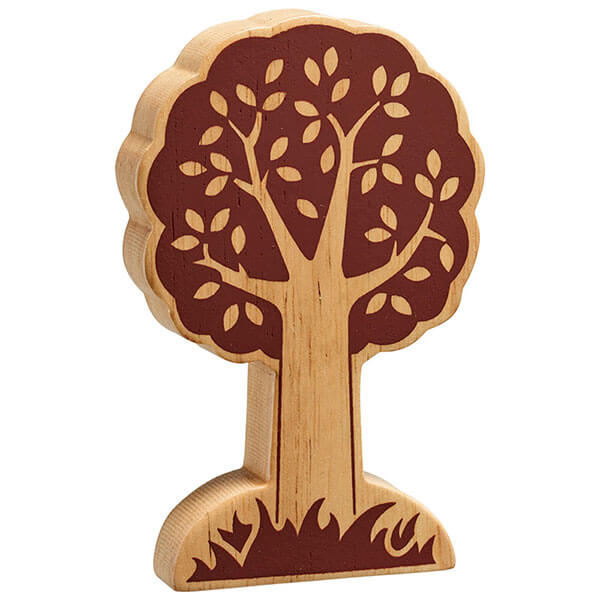 Holzelement Baum natur