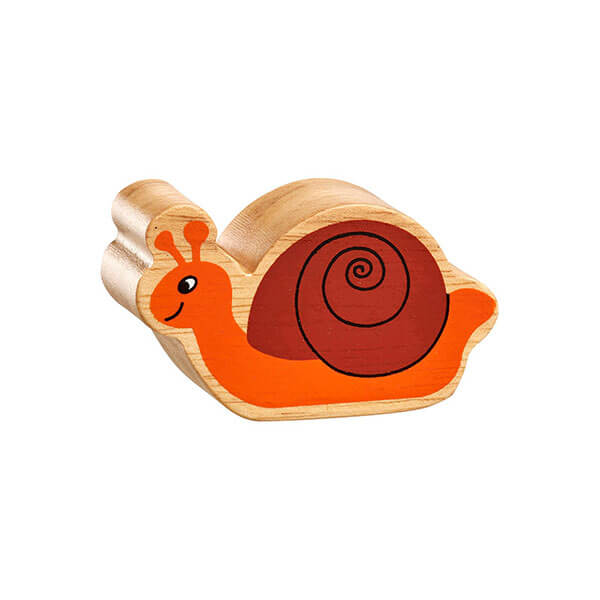 Holztier Schnecke bedruckt