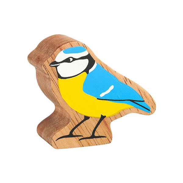 Holztier Blaumeise bedruckt