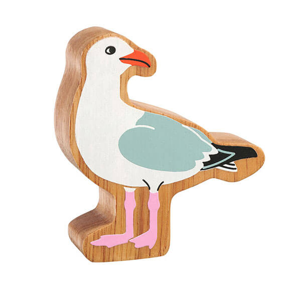 Holztier Möwe bedruckt