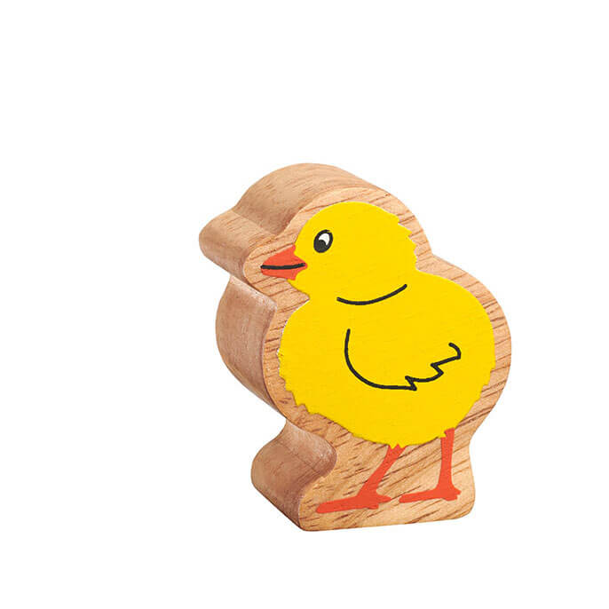 Holztier Küken bedruckt