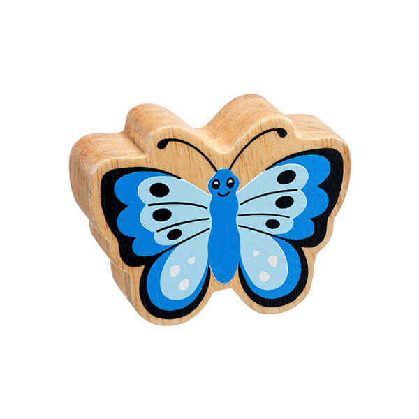 Holztier Schmetterling bedruckt