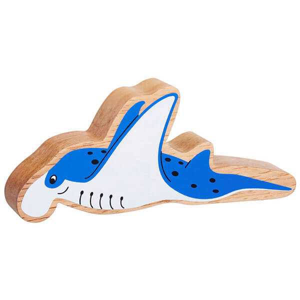 Holztier Mantarochen bedruckt