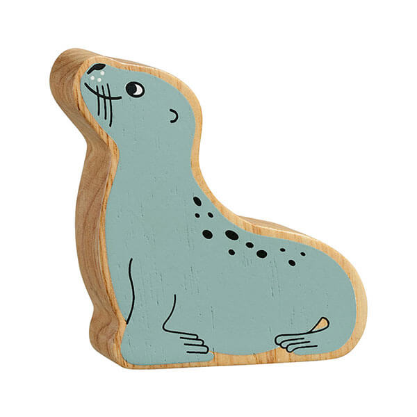 Holztier Seelöwe bedruckt