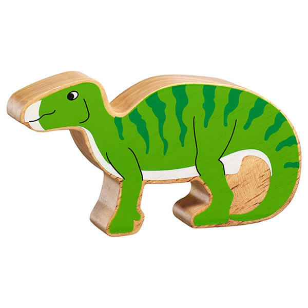 Holztier Dino "Iguanodon" bedruckt