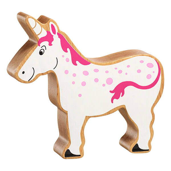 Holztier Einhorn bedruckt