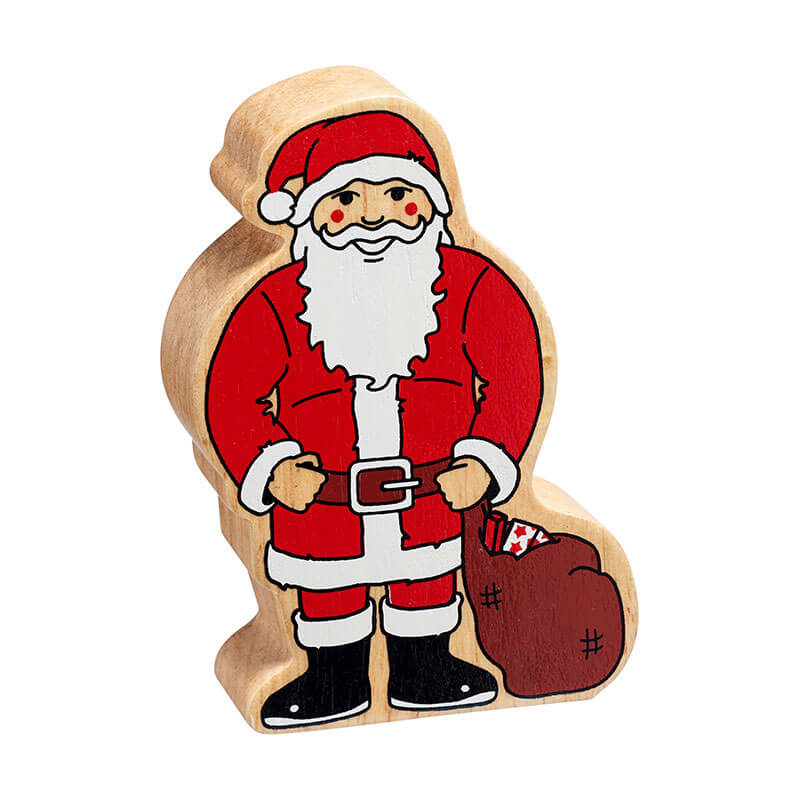 Weihnachtsmann Naturholz Fairtrade von Lanka Kade