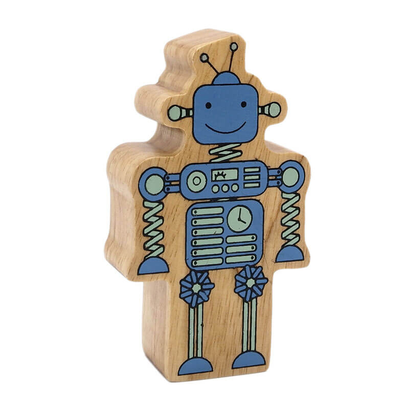 Holzfigur Roboter