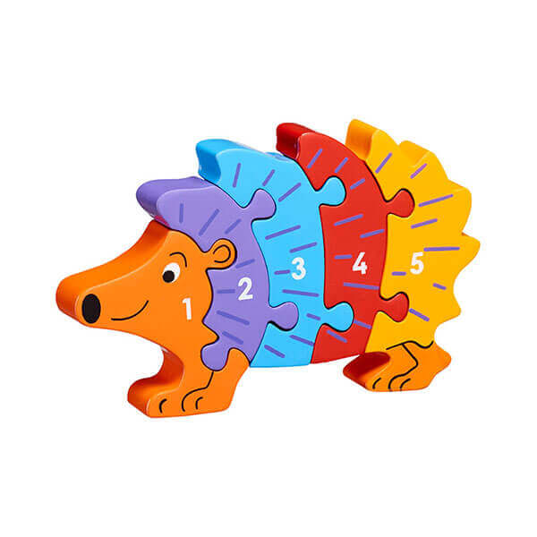 Holzpuzzle Igel 1-5