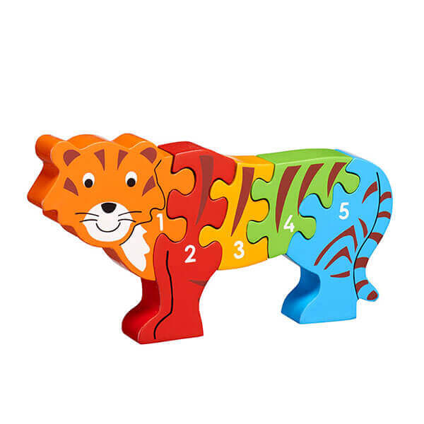 Holzpuzzle Tiger 1-5