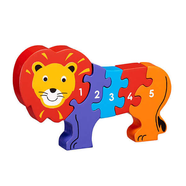 Holzpuzzle Löwe 1-5