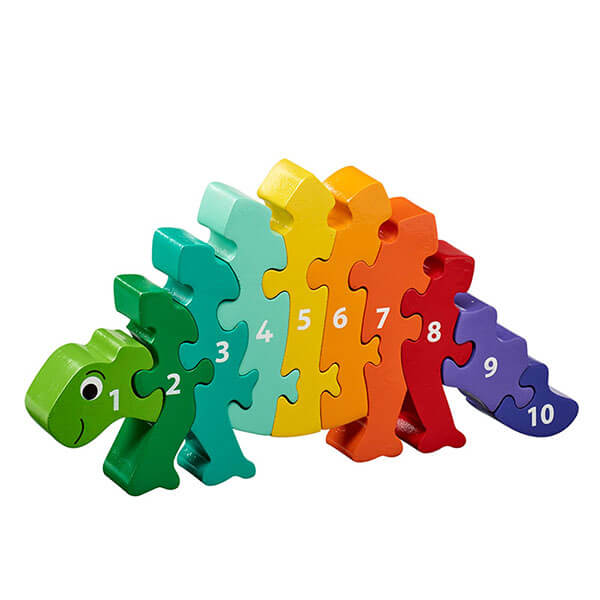 Holzpuzzle Dino 1-10