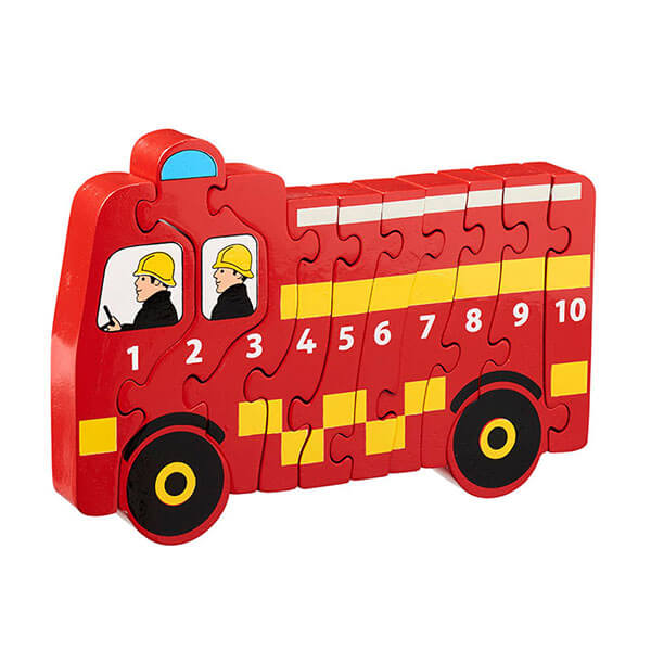 Holzpuzzle Feuerwehr 1-10