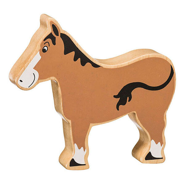 Holztier Pferd bedruckt