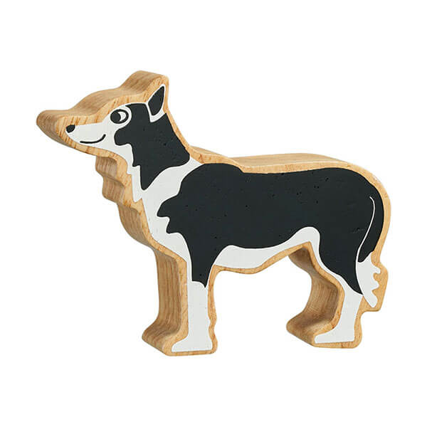 Holztier Hund bedruckt