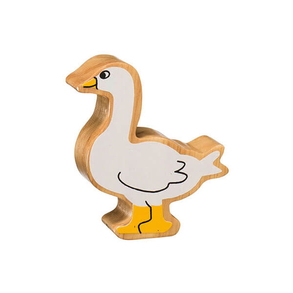 Holztier Gans bedruckt