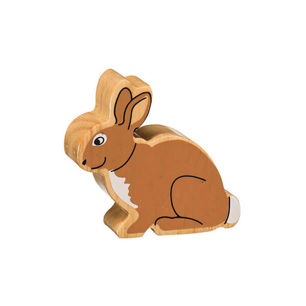 Holztier Hase bedruckt