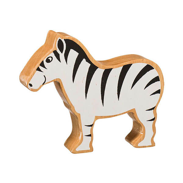 Holztier Zebra bedruckt
