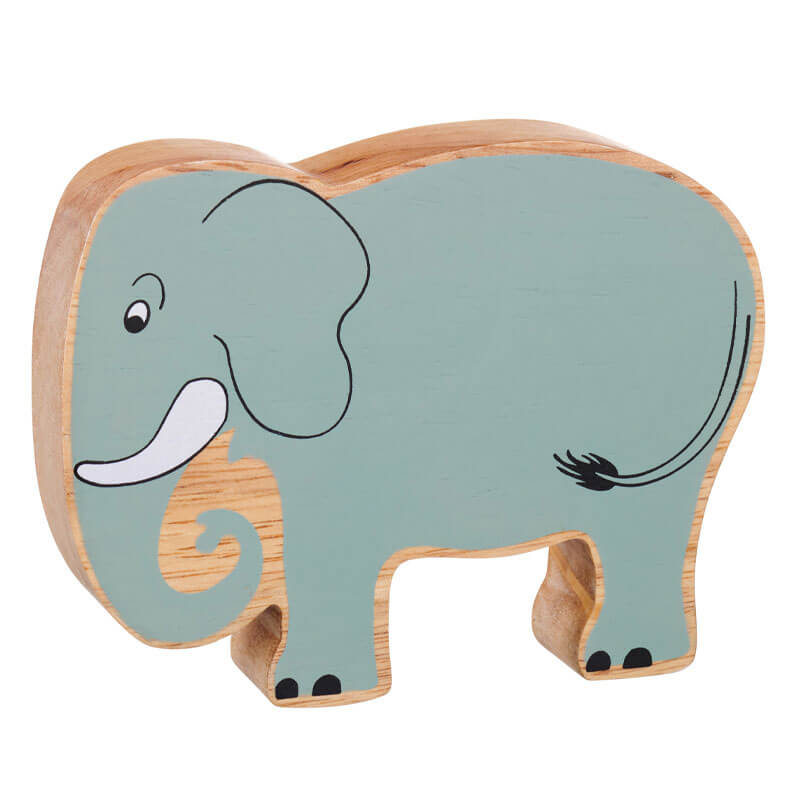 Holztier Elefant bedruckt