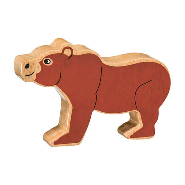 Holztier Bär bedruckt
