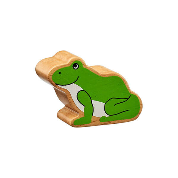 Holztier Frosch bedruckt