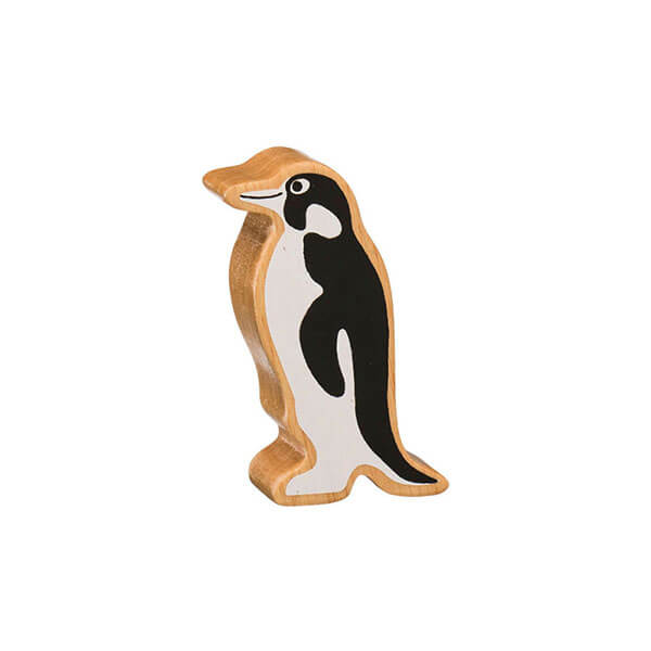 Holztier Pinguin bedruckt