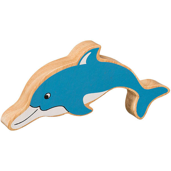 Holztier Delfin bedruckt