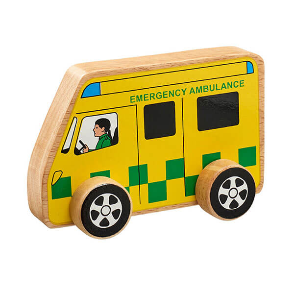 Holzauto Krankenwagen (britisch)