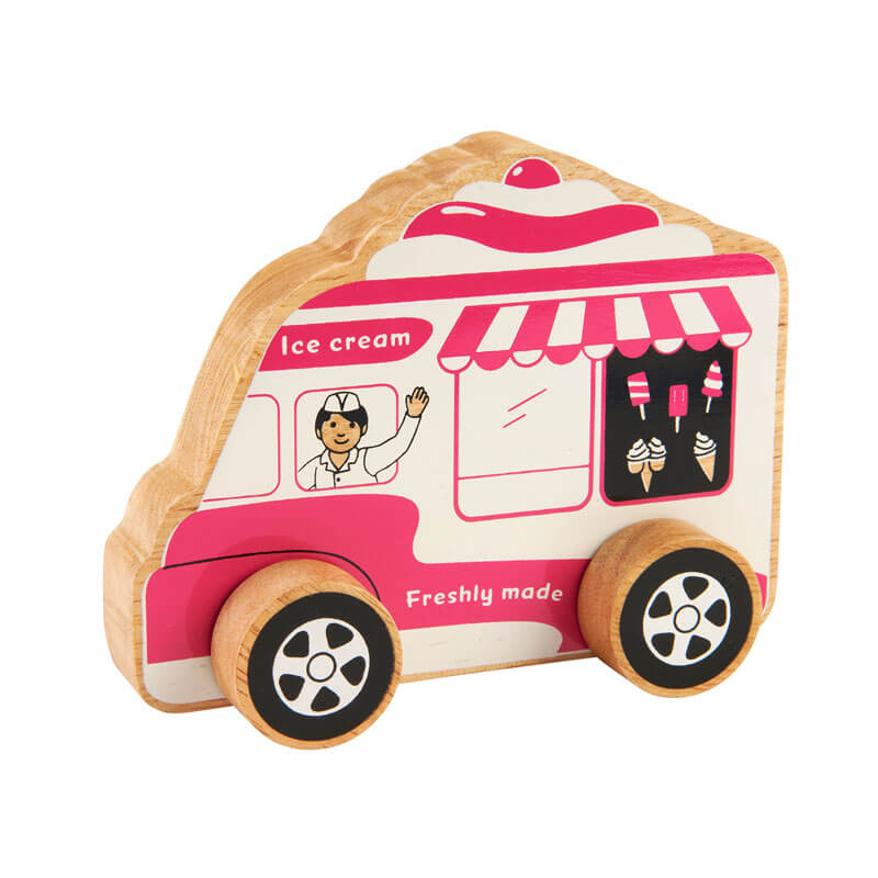 Holzauto Eiscreme-Wagen
