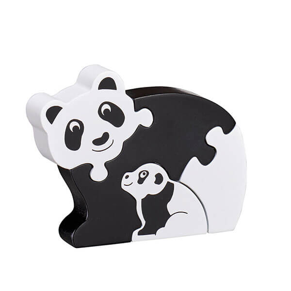 Holzpuzzle Panda & Baby