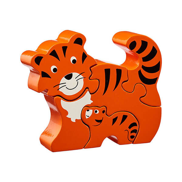 Holzpuzzle Tiger & Baby