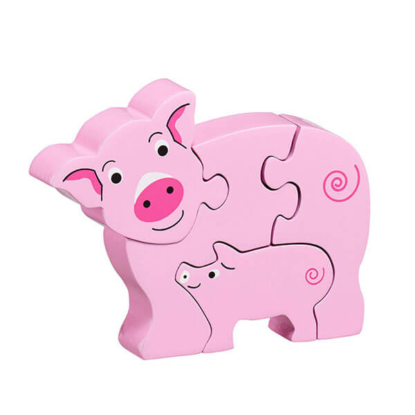 Holzpuzzle Schweinchen & Ferkel